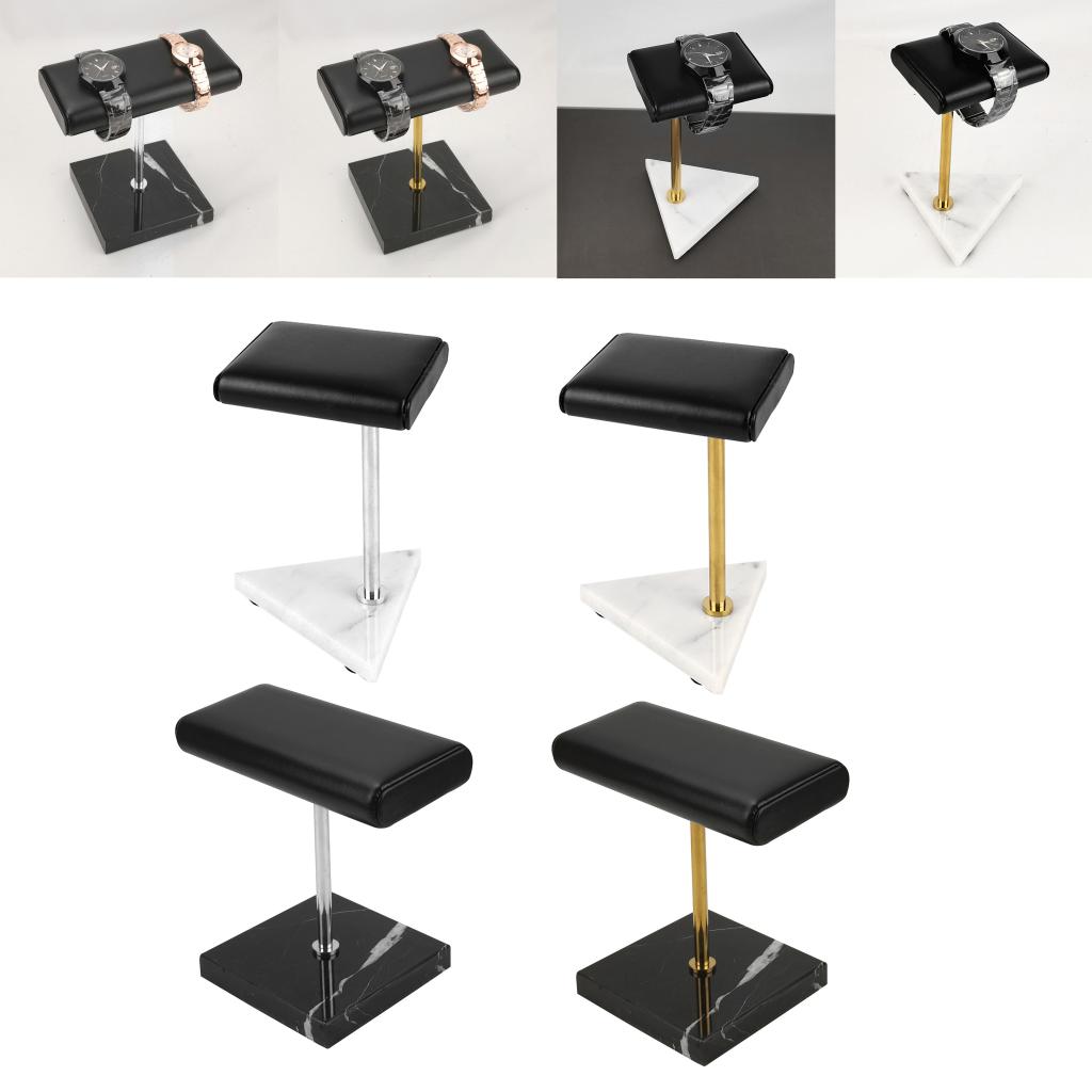 Marble Base Watch Organizer Watch Shop Product Display Stand Jewelry Bracelet Holder Black