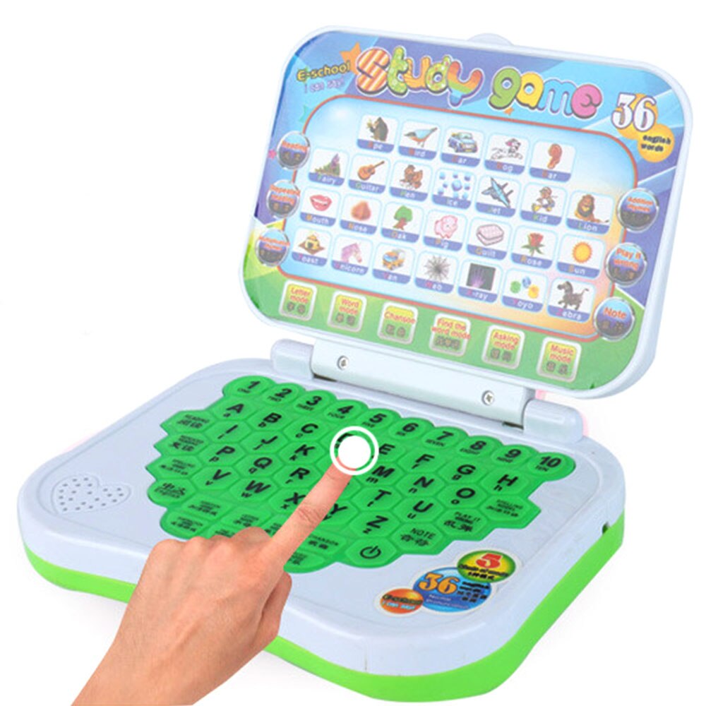 1 Set Learning Machine Toy Pre School Study Toy Laptop Computer Game Portable ABS Plastic Educational Toy For Kids