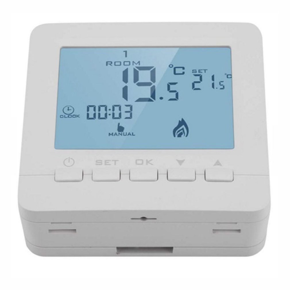 High Accuracy Weekly Programmable Boiler Thermostat With 0.5C Swing Temperature For Gas Boiler HY02B05BW-2