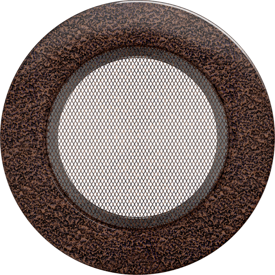 Grille de cheminée ronde laiton fi 125 différentes couleurs producteur KRATKI