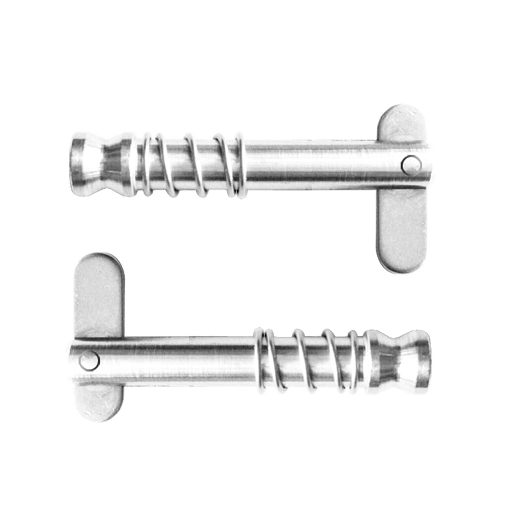 Goupille à dégagement rapide Bimini 2 pièces | Goupille supérieure de bateau 1/4 pouces 6mm avec caméra de chute et ressort
