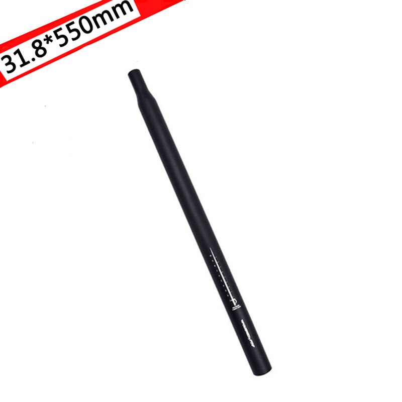 Tubo de asiento de bicicleta MTB/Road, tubo de asiento de bicicleta, tubo de asiento de cabeza antideslizante, tubo CNC de aleación de aluminio para tija de sillín de bicicleta: 31.8-550
