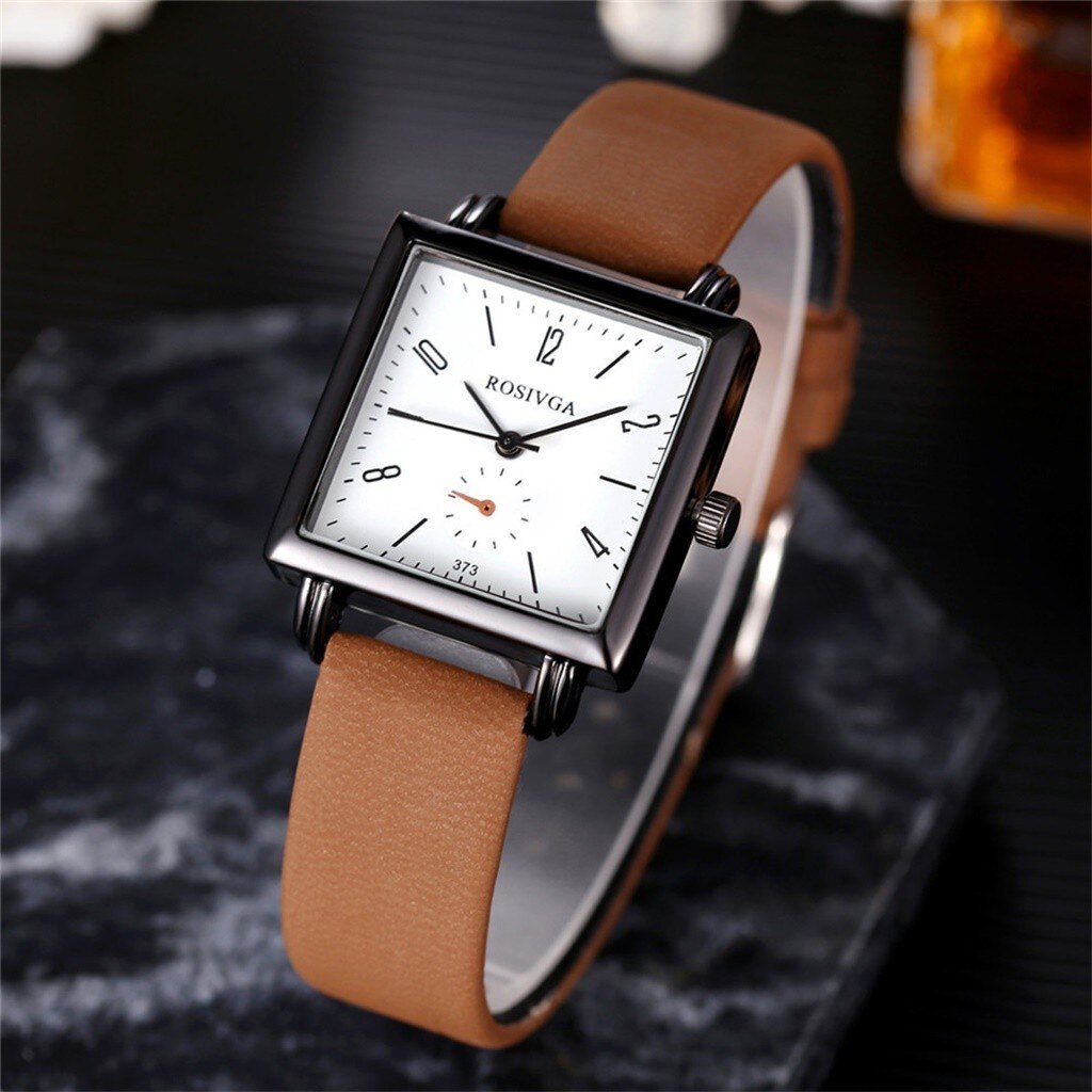Square Dial Women Watches Life Waterproof Ladies Wrist Watch Leather Belt Wristwatches relogio feminino Quartz Watch