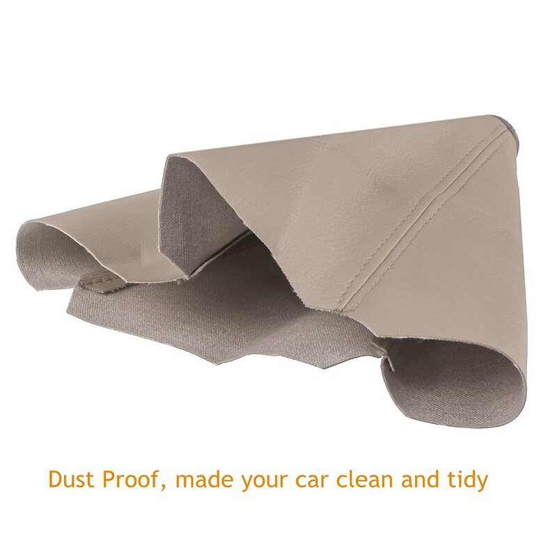 Polaina Universal de cuero PU para cambio de marchas de coche, perilla de palanca de cambios Manual de fibra de carbono, cubierta de arranque