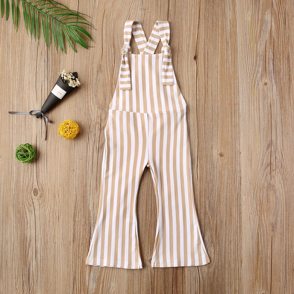Sommer baby pige tøj børn stribet romper jumpsuit smækbukser overalls outfits 6m-5t