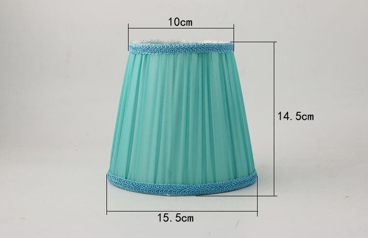 abat-jour bleu clair, couvercle d'ombre, E14
