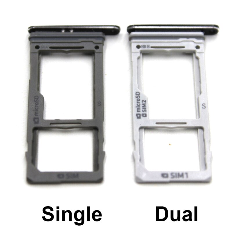 Single Dual Sim Card Micro SD Card Tray for Samsung Galaxy S9 S9+ Plus G960 G960F G965 G965F