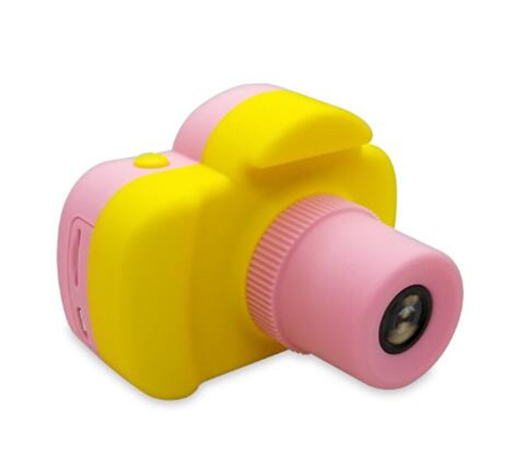 Cartoon Cute Children Baby Camera Portable Birthday Kids Camera: Pink