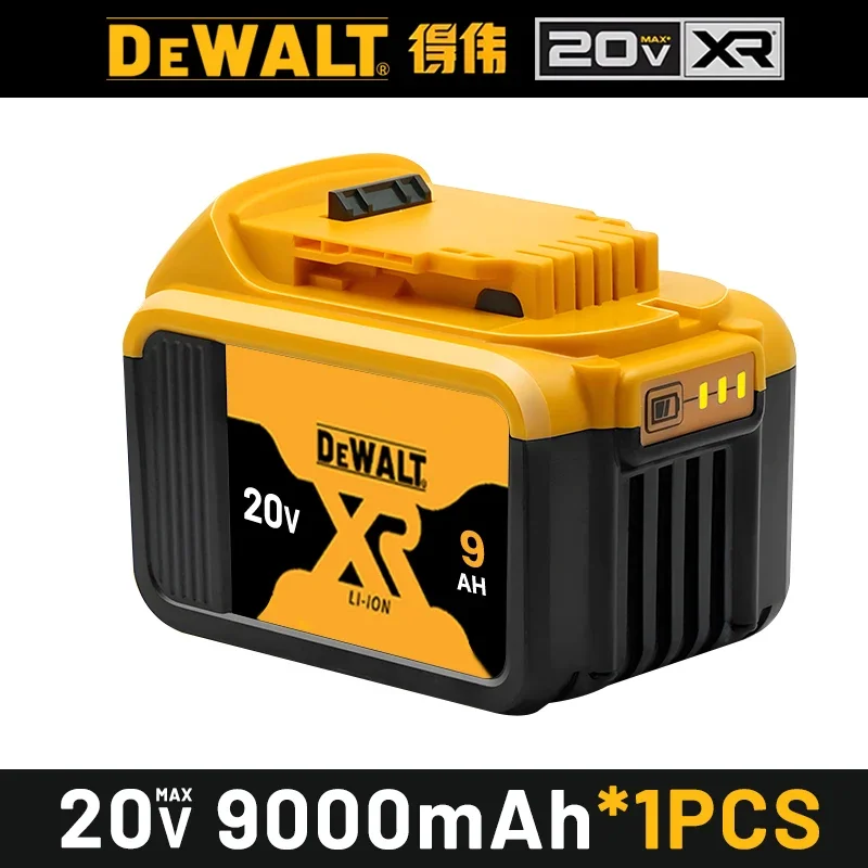 100% originele DEWALT batterij 20V, 6AH oplaadbare lithium-ion batterij DCB115DCB118,18V 20V, DCB1104 lader dewalt gereedschap batterij: Champagne