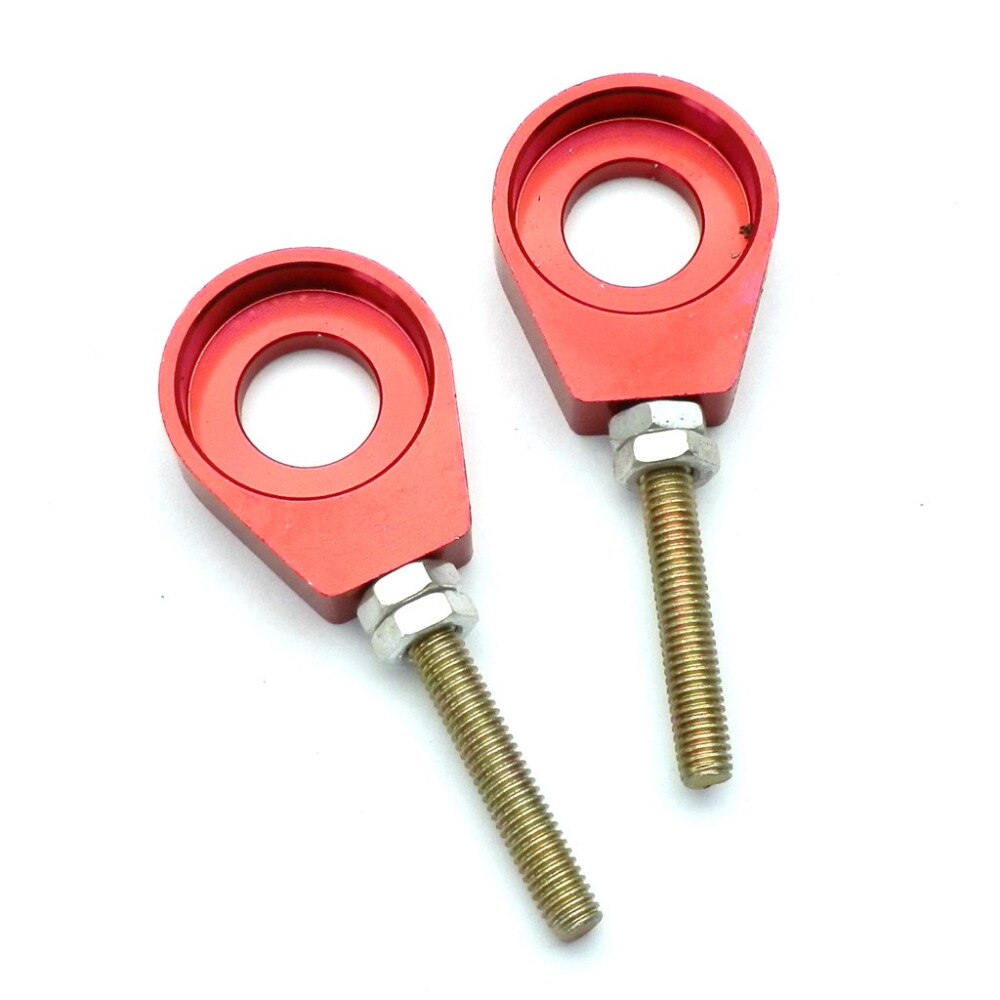 2 szt. 15mm napinacz łańcucha regulacyjne robić XR CRF 50 70 dół brud rower'i niebieski czerwony srebrny czarny dostępny