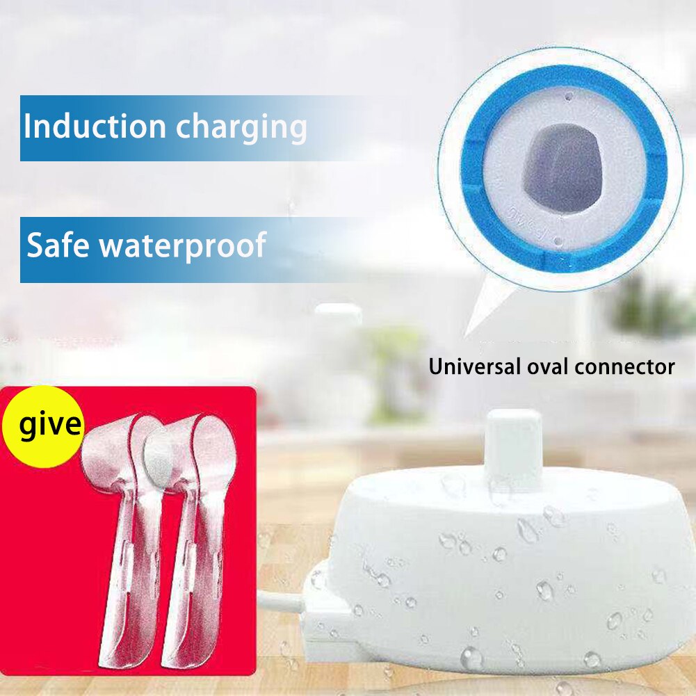 Base de soporte de carga para cepillo de dientes eléctrico Braun Oral B, adaptador de Base de carga inductiva, enchufe europeo de repuesto