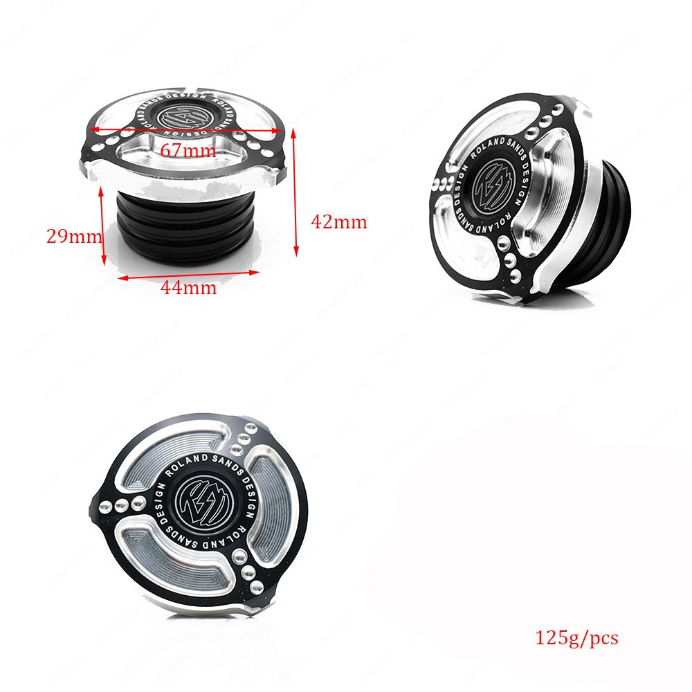 Motorrad CNC Aluminium Kraftstoff Gas Panzer Entlüftet Dekorative Öl Kappe Für Harley touren Straße König Softail Dyna Sportster XL 1200 883