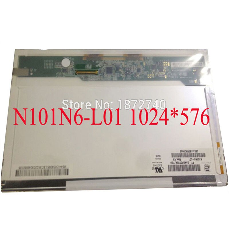 Pantalla de reemplazo para portátil HP mini 110, N101N6-L01, matriz LCD, 1024x576, 40 pines