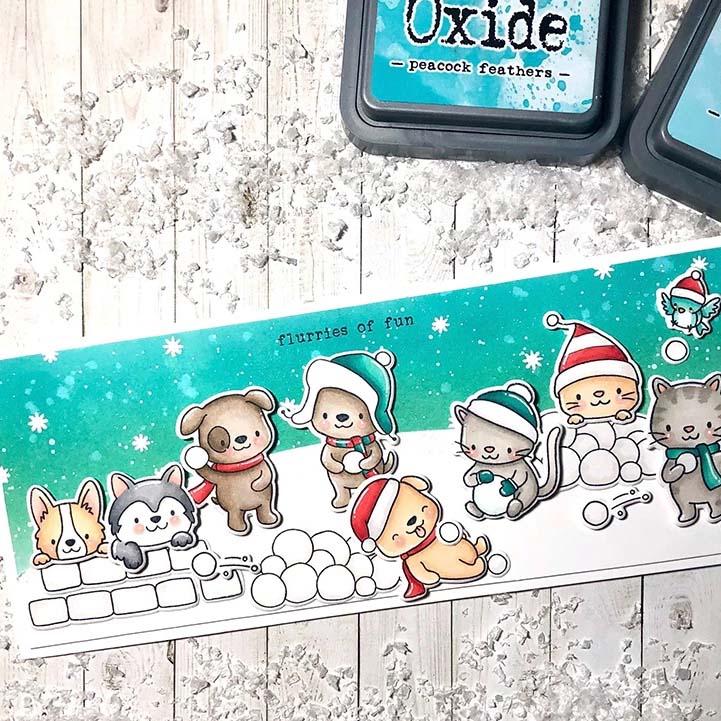 Zima zwierząt przezroczysty silikon matryce robić cięcia metalu i wyczyść pieczęć pieczęć robić album na zdjęcia DIY robić scrapbookingu dekoracyjne