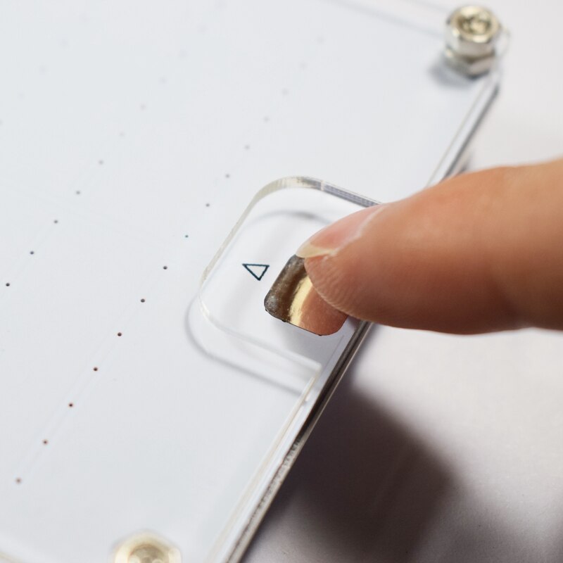 Ecualizador Digital LED de 225 segmentos, Control de presión de gran tamaño, Kit de ondas de sonido de espectro de música, bricolaje