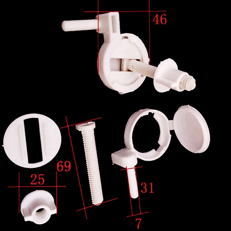 1 set Toilet Seat Hinge Bolts Screw Fixing Fitting Kit Toilet Seat Accessories