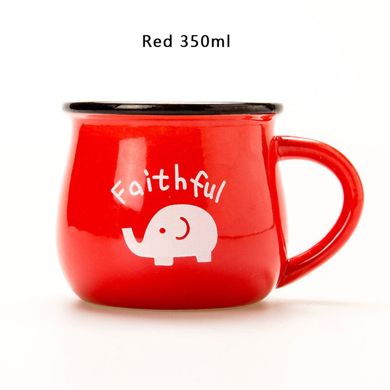 Zakka Retro Ceramic Cups and Mugs Travel Coffee Mug Enamel Breakfast Milk Tea Cups Simple and Mugs Kitchen Tool: 7