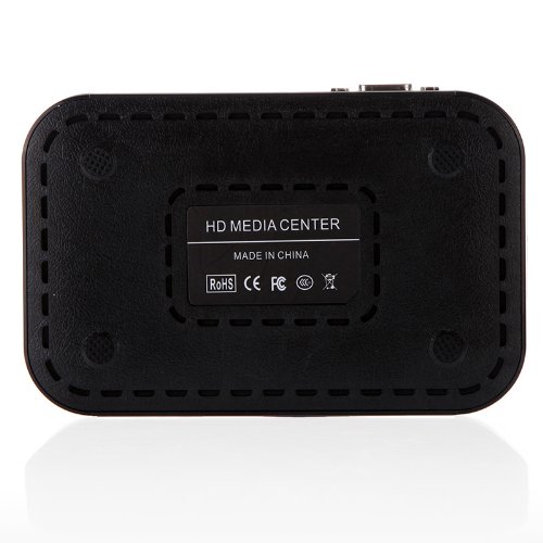Full HD 1080P Media Player Center RM/RMVB/AVI/MPEG Multi Media Video Player with HDMI YPbPr VGA AV USB SD/MMC Port Remote Cont
