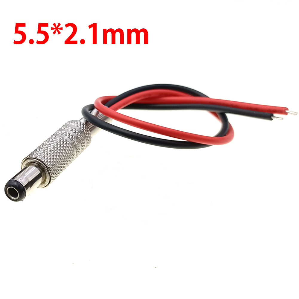 5.5*2.1mm 5.5*2.5mm DC Power Jack Socket 3A 12V DC Connectors Supply Socket Manual electric tool charging interface with NO/OFF: Lavender / 5-9Pcs