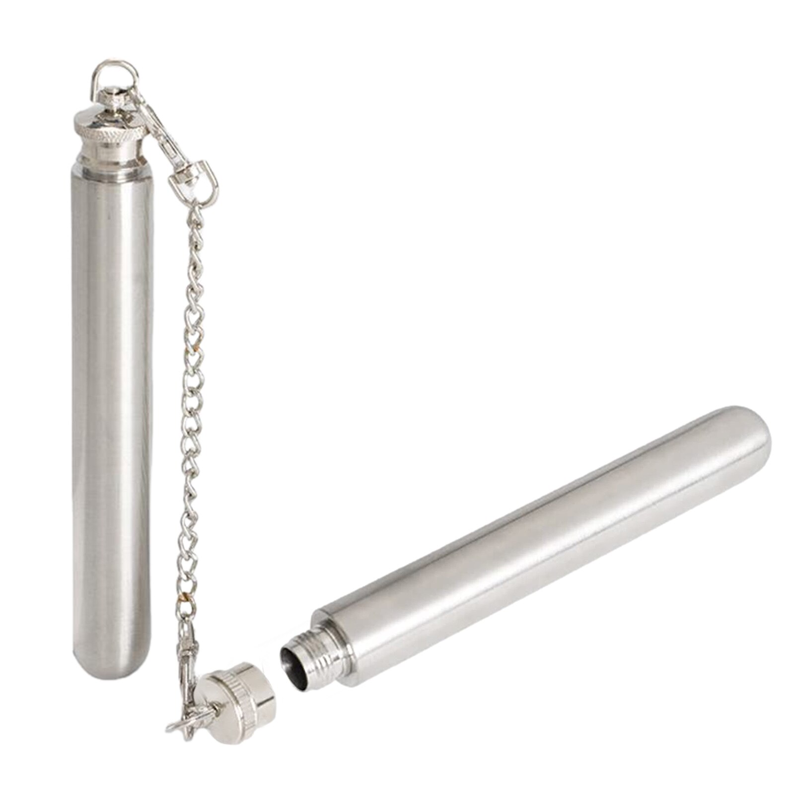 Mini Edelstahl Glaskolben Tragbare Öl Container Mini Edelstahl Glaskolben Mit Schraube Kappe Langlebig Glaskolben Rohre Für draussen