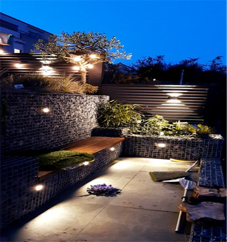 Lámpara LED de pared impermeable para jardín, luz de pared de aluminio para interior, candelabro para sala de estar, balcón, luz de mesita de noche, CA de 110V, 220V