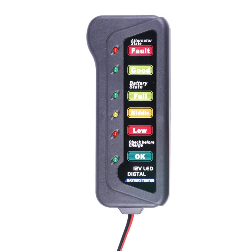 LED Battery Gauge Battery Indicator Tester 12V for CAR Motorcycle ATV snowmobile marine golf carts Vehicle battery BI007