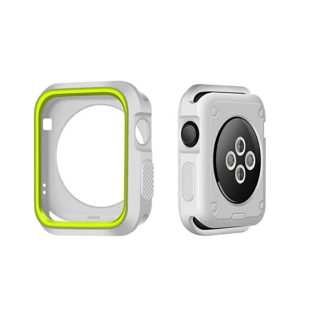 Faldmodstand silikone cover til apple watch 4 urkasse iwatch series 1 2 3 4 dæksel 44/40/42/38mm urkasse skal