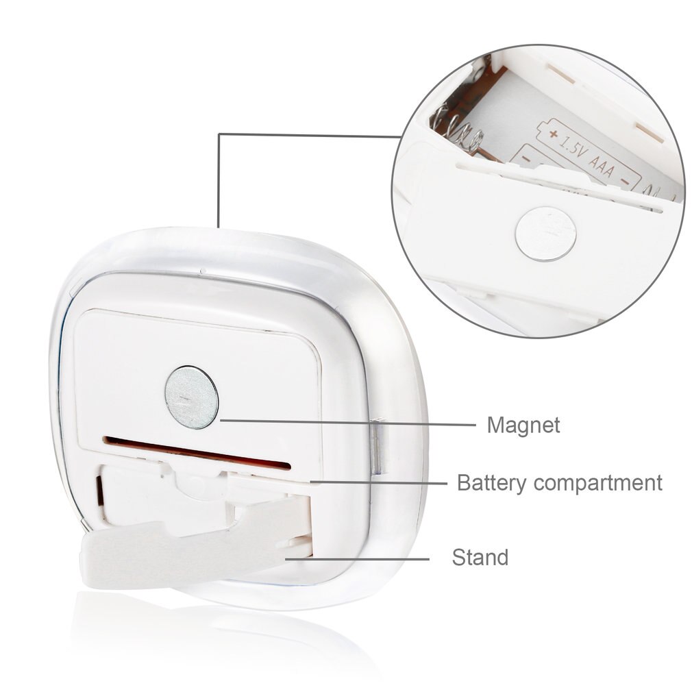 LESHP Kitchen Timer - 4 Digit LCD Display - Countdown & Count-Up - Magnetic Back - Memory Recall
