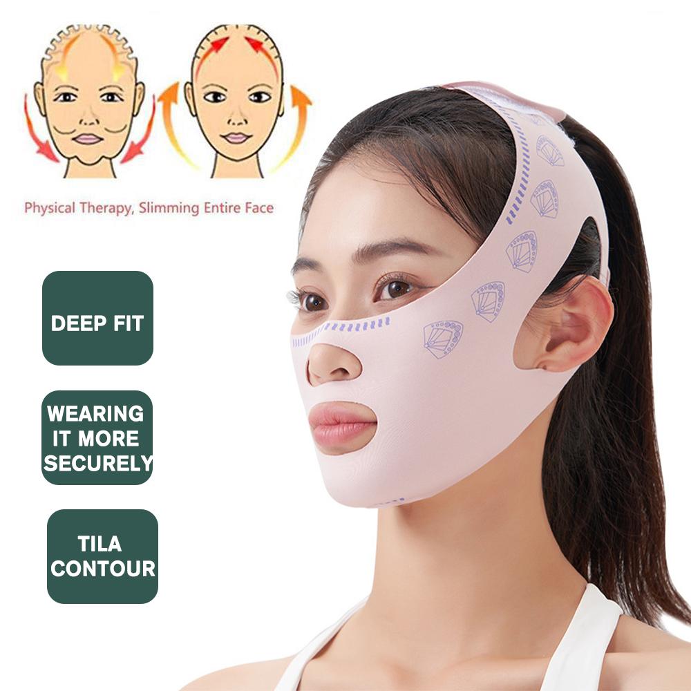 Bandage pour les joues et le menton V Shaper V LineLi, dispositif de taillage et raffermissant, Bandage pour le visage pour améliorer l'affaissement du retard DoubChin
