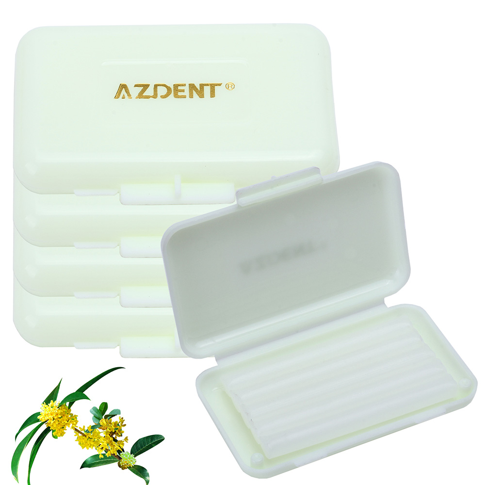 AZDENT-varillas de cera para alivio de cera de ortodoncia Dental, 5 cajas, para aparatos ortopédicos, irritación de las encías, 10 tipos, elija el blanqueamiento Dental, higiene bucal: Marfíl