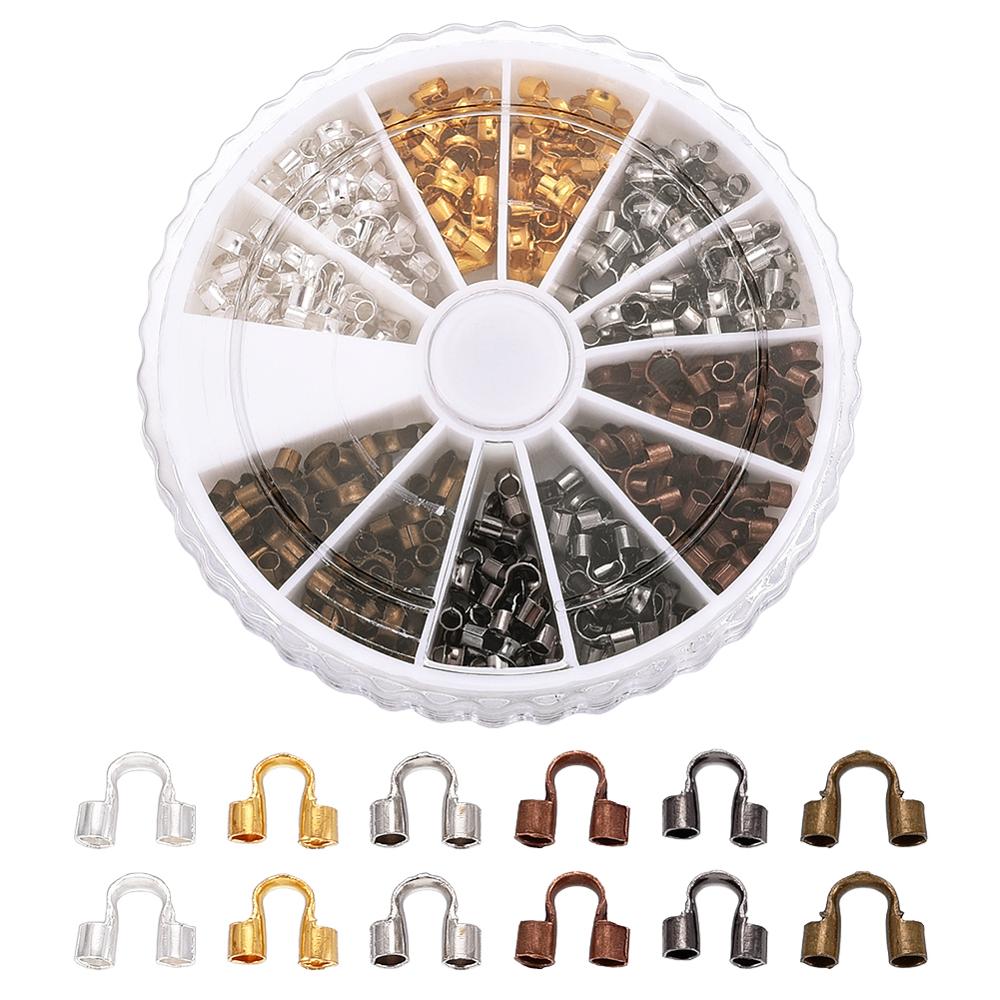 4mm 5mm 6mm messing draadbeschermers, draadbeschermers, lussen, u-vormige accessoires, sluitingen, connectoren, doe-het-zelf sieradenbenodigdheden
