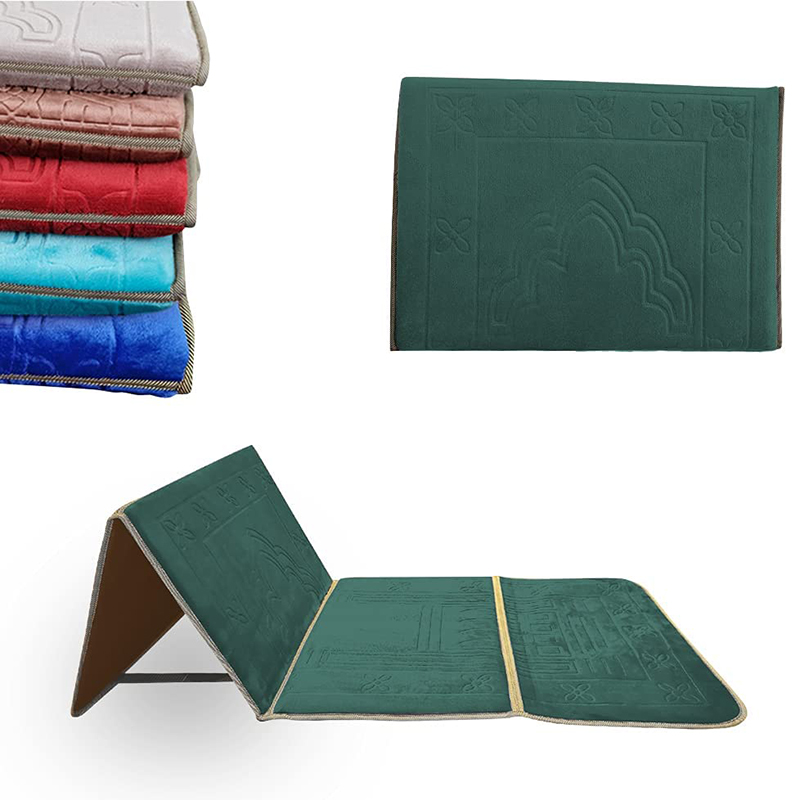 Esterilla plegable portátil para hacer ejercicio, esterilla de meditación y Yoga, para exteriores, Fitness, gimnasia, gimnasio, suelo, silla ergonómica, soporte para la espalda: Verde