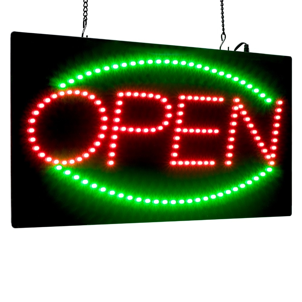 Animated LED Open Sign Advertising Light Board Mall Bright Animated Sports Neon Commercial Billboard with US EU UK Plug