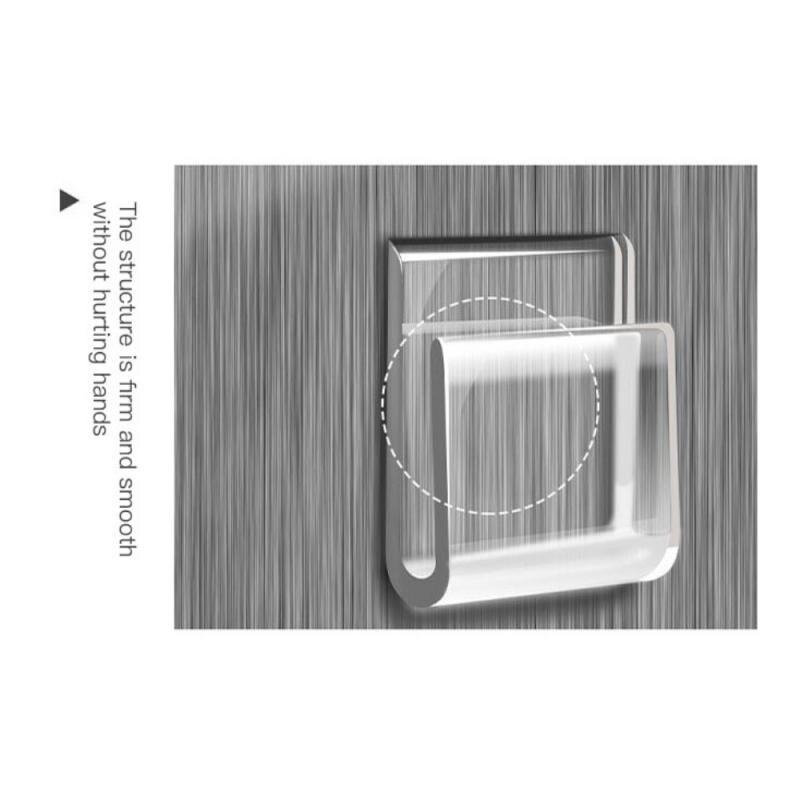 Permanent Reusable Hook Tissue Hook Kitchen Paper Holder Hanger Tissue Roll Towel Rack Bathroom Toilet Sink Door Hanging Storage