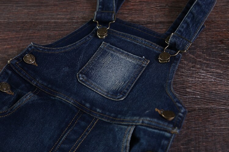 Lente Herfst Jongen Baby Algehele Bib Denim Rompertjes Baby Jumpsuit Kinderkleding Kind Broek Broek Katoen Losse Effen