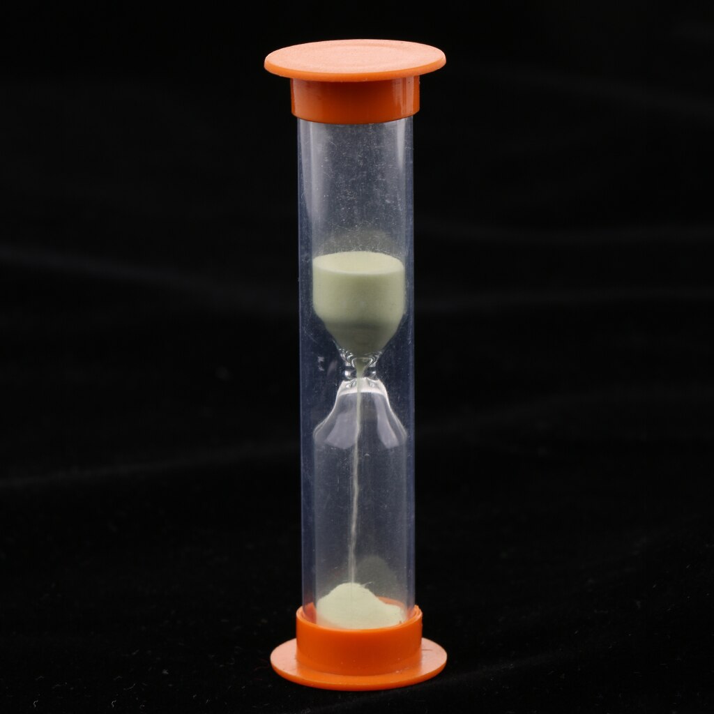 1 Minute Kunststoff Sanduhr Sand Timer (Glow In The Dark) Party Spiele Requisiten