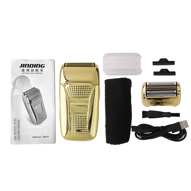 Mannen Baard Scheren Machine Oplaadbare Trimmer Voor Mannen Elektrisch Scheerapparaat Scheerapparaat Bald Head Remover Haar Snijmachine Tondeuse: Goud