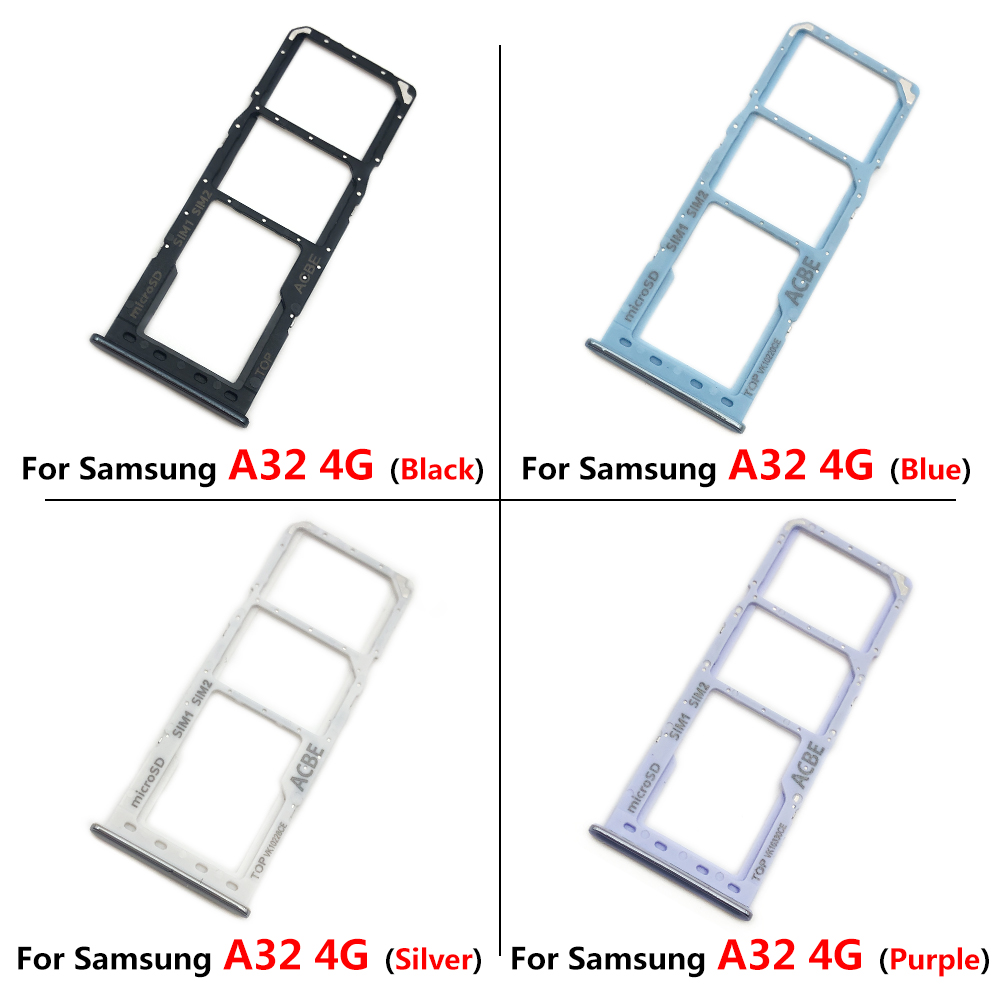 Emplacement pour carte SIM, pour Samsung Galaxy A32 4G A52 A72, remplacement de remplacement, support de carte SD, adaptateur + broche