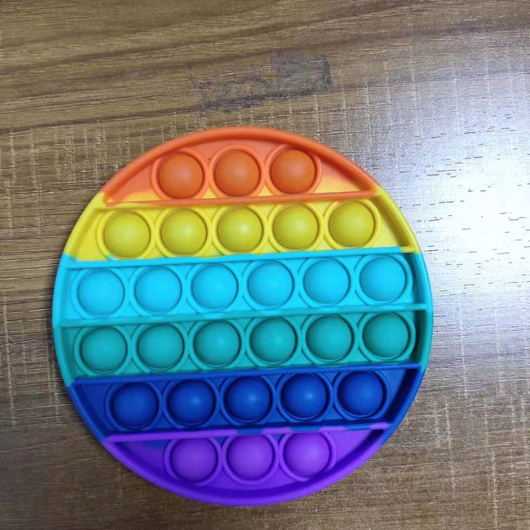 Silicone Push pop Poke pop Bubble Sensory Fidget Toy, Pop It Fidget Toy, Squeeze Sensory Toy, Reliever Stress: Octagon Purple