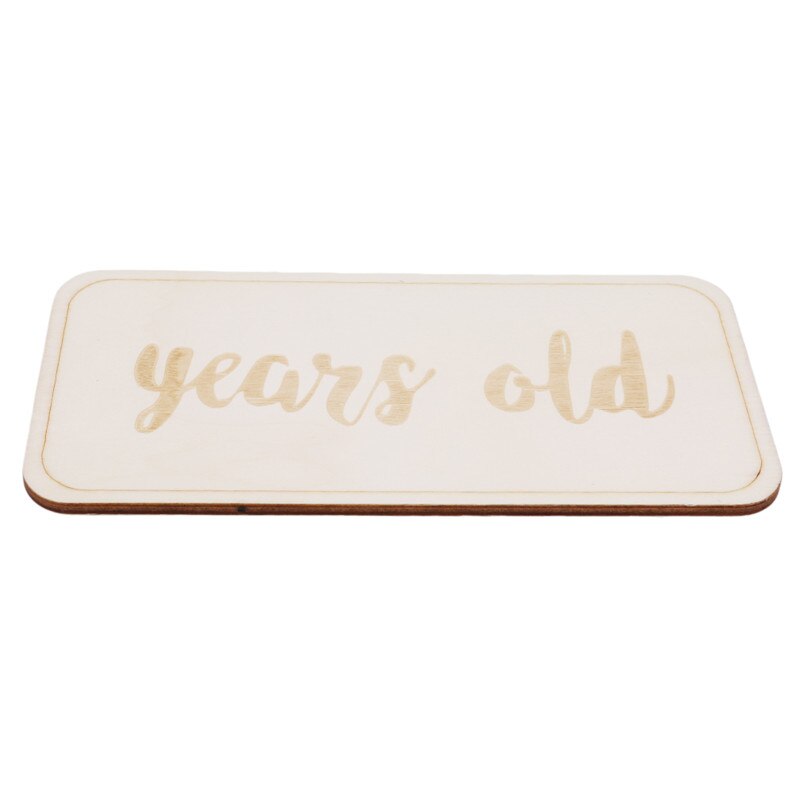 Baby Monthly Milestone Discs，Wooden Baby Markers，Engraved wooden monthly milestone plaques: years old