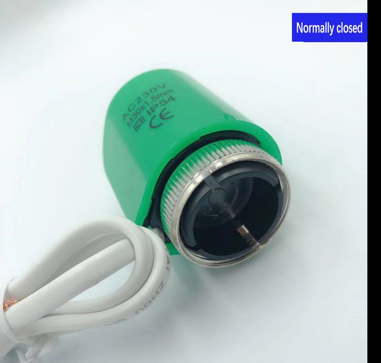 230V Normaal Open Elektrische Thermische Actuator Voor Spruitstuk Vloerverwarming Klep Calefaccion Suelo Radiante Actuador: NOgreen