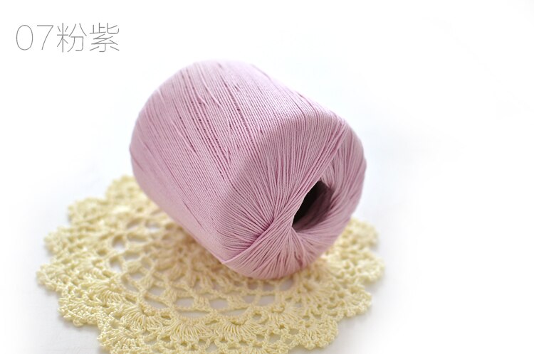 Hilo de encaje para tejer, hilo de algodón puro para tejer, mantel de verano, número 5, 400 g/lote, ZL4006: color 07