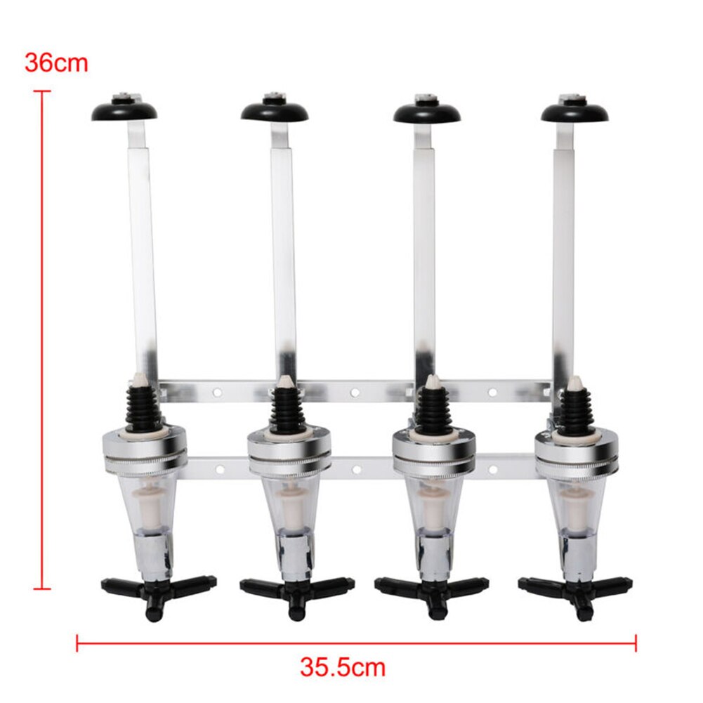 4 Bottle Stand Optics Wall Mounted Wine Dispenser Spirit Drink Holder Bar Butler Drink Dispenser Bar Accessories