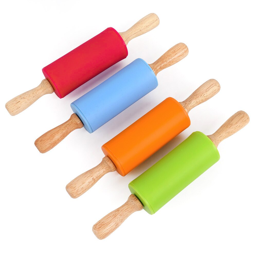 EPASUN Kleine Size non-stick Siliconen Fondant Rolling Pin Fondant Taart Deeg Roller Decorating Cake Roller Ambachten Bakken Tool