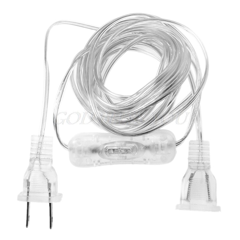 1 PC 3.5m 100W EU/US Plug Male To Female AC Power Supply Extension Cable With Switch