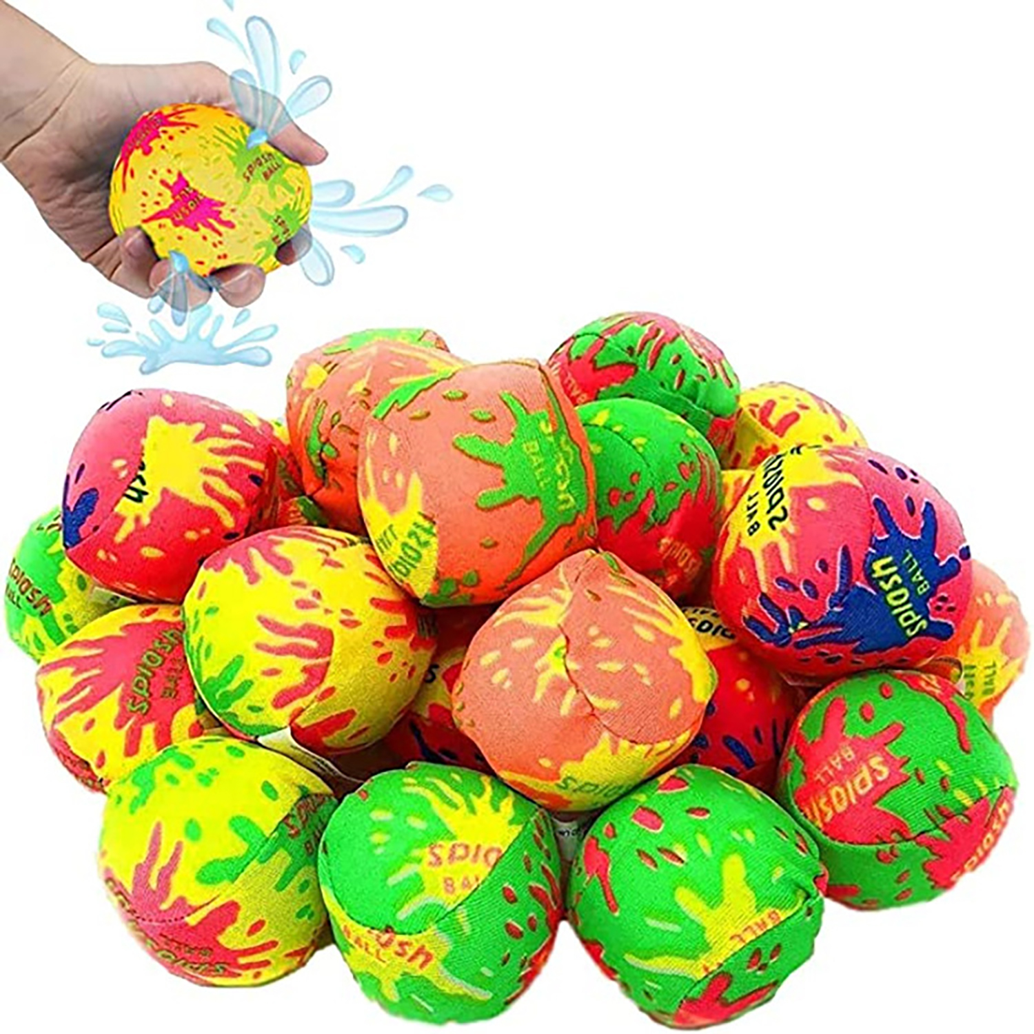 Water cloth ball 2-inch water ball water play toy outdoor interactive water fight set