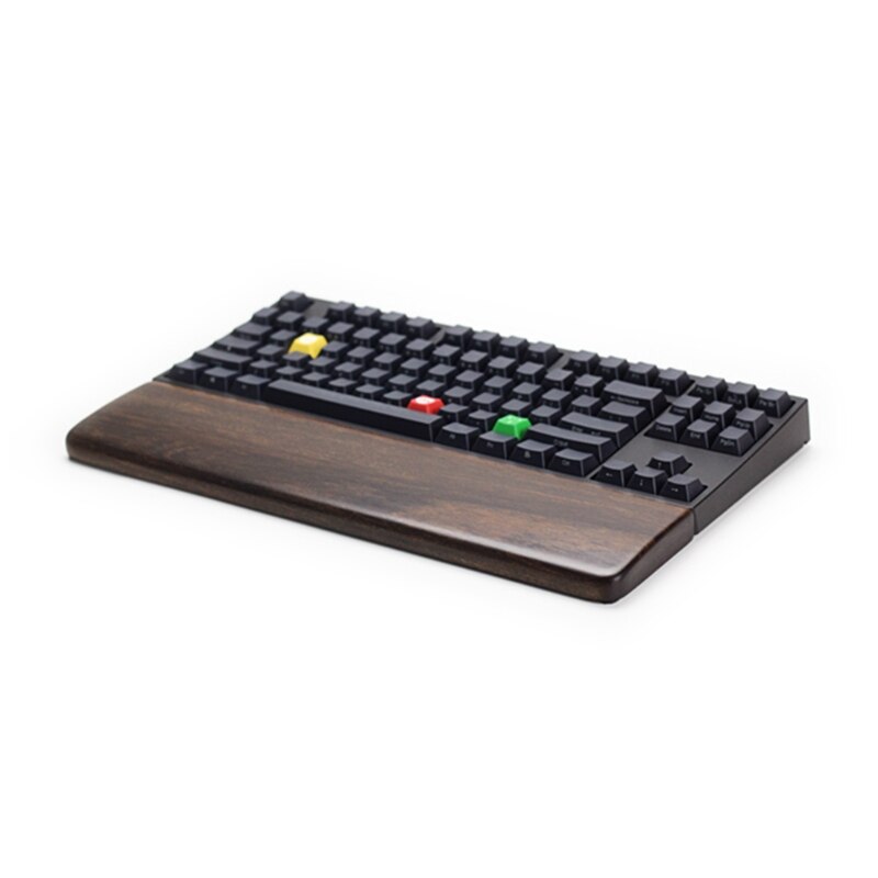Ergonomic SandalWood Keyboard Wrist Pad Rest Support for Pain Relief &amp; Easy Typing for Office Gaming Computer Laptop Use D14 21