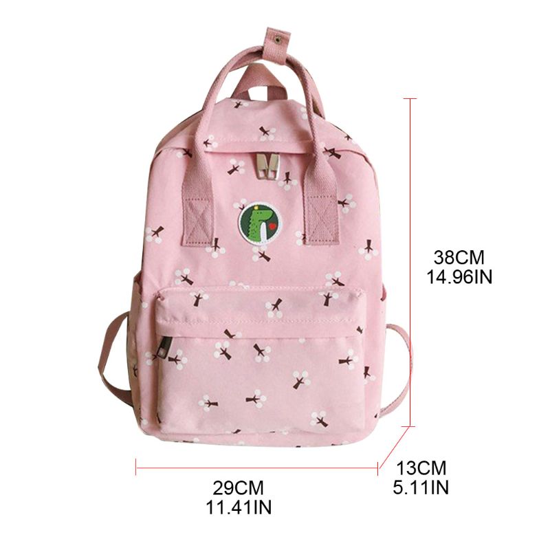 Thinkthendo mulher lona mochila escolar verão daypack ombros mochila bolsa para adolescentes