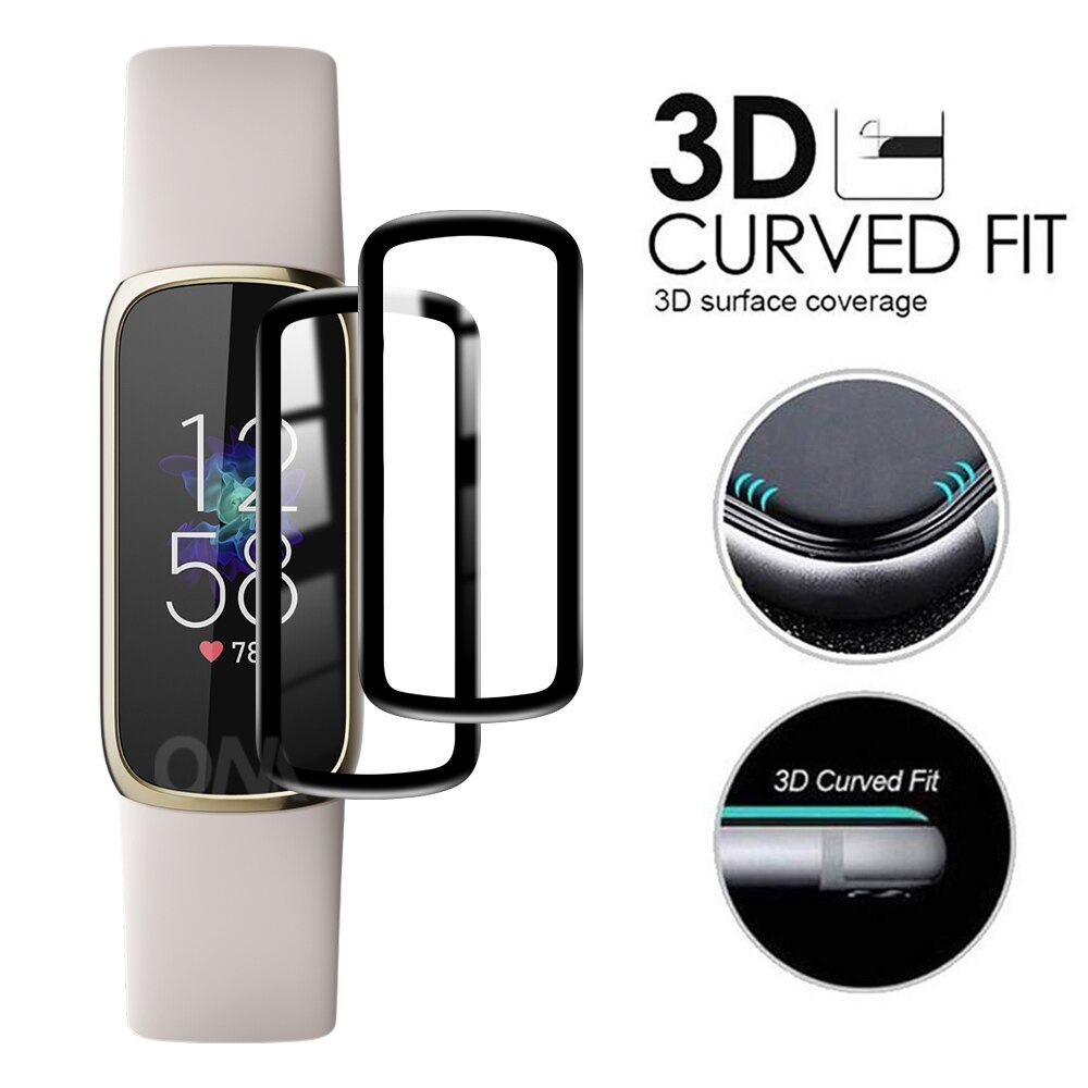 Fitbit Luxe Zachte 3D Beschermende Film Guard Voor Fitbit Luxe Volledige Cover Screen Protectors Smartwatch Accessoires