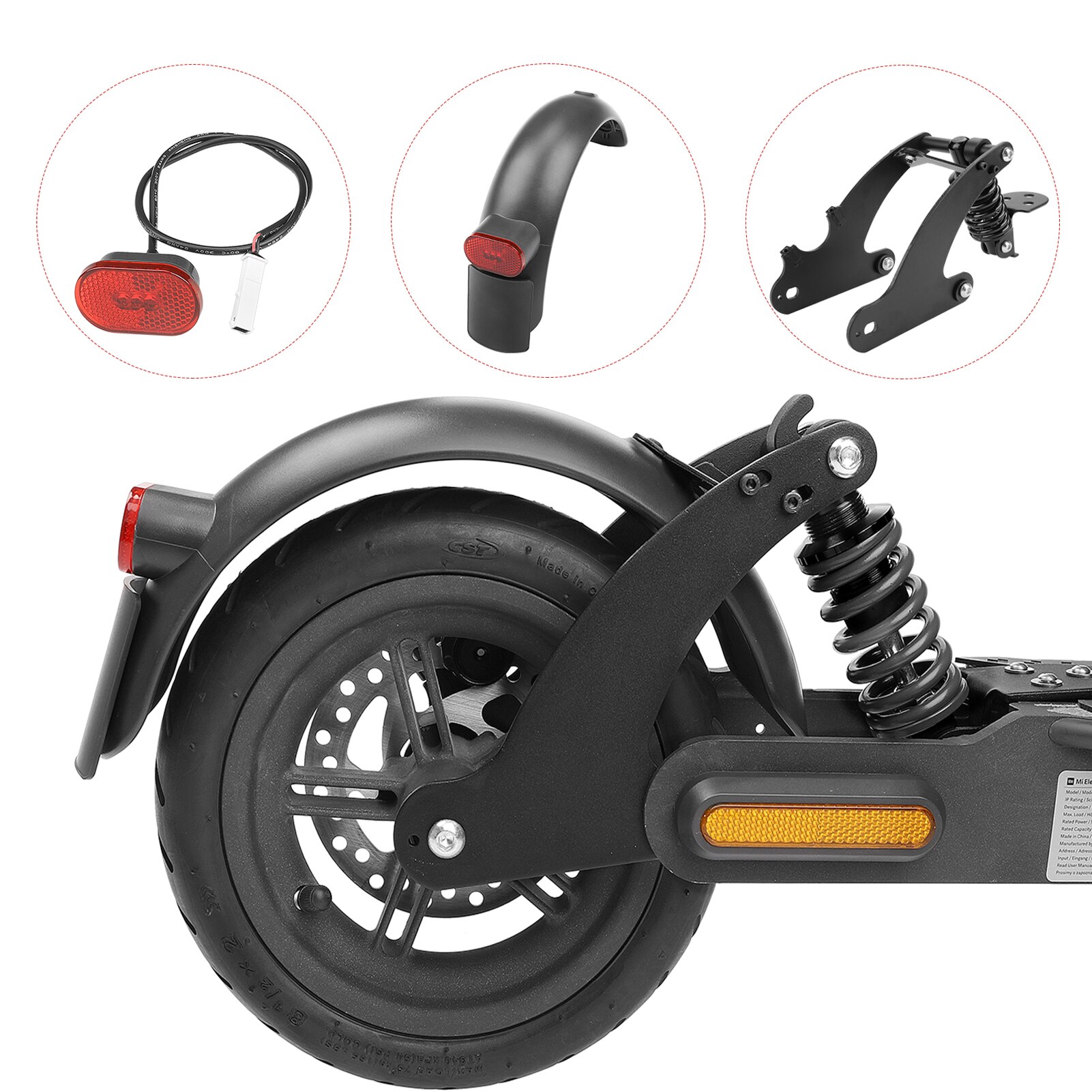 Scooteraccessoires, achtervering voor elektrische scooters, achtervering voor xiaomi  m365 pro pro 2 elektrische scooters